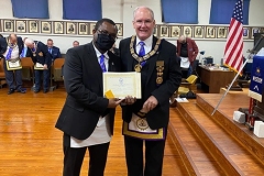 Vlad Mitton Presented Gold Card by Most Worshipful Grand Master of Florida